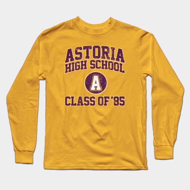 Astoria High School Class of 85 - The Goonies Long Sleeve T-Shirt by huckblade